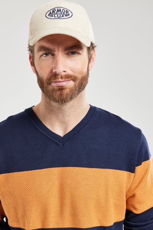 Pull bicolore - coton et acrylique - Armor-lux - 2