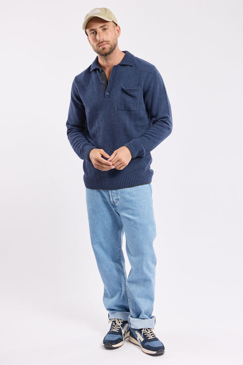 Pull col boutonné - laine - Armor-lux - 1