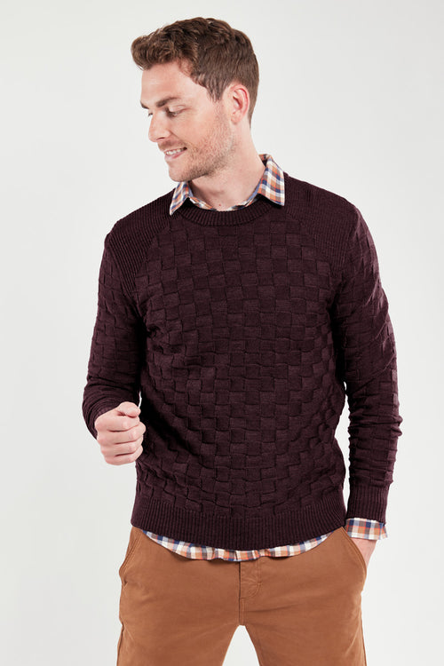 Pull maille fantaisie - laine - Armor-lux - 1