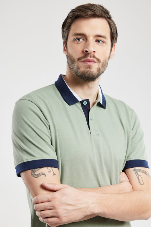 Polo bicolore - coton léger - Armor-lux - 2