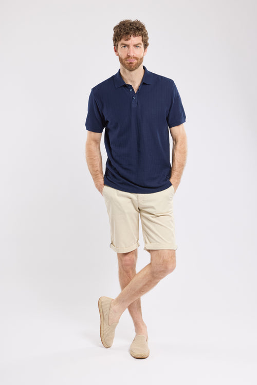 Poloshirt aus strukturiertem Strickstoff – Baumwolle - Armor-lux - 3