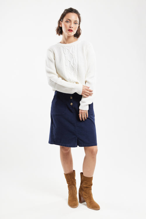 Pullover mit Zopfmuster Jill – Wolle - Armor-lux - 3