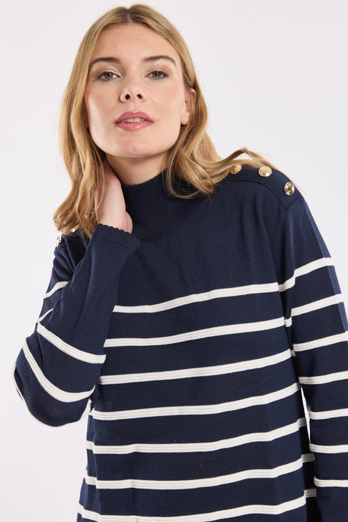 Robe rayée Mona - laine - Armor-lux - 3