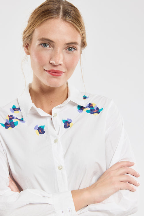 Chemisier brodé Sixtine - coton - Armor-lux - 2