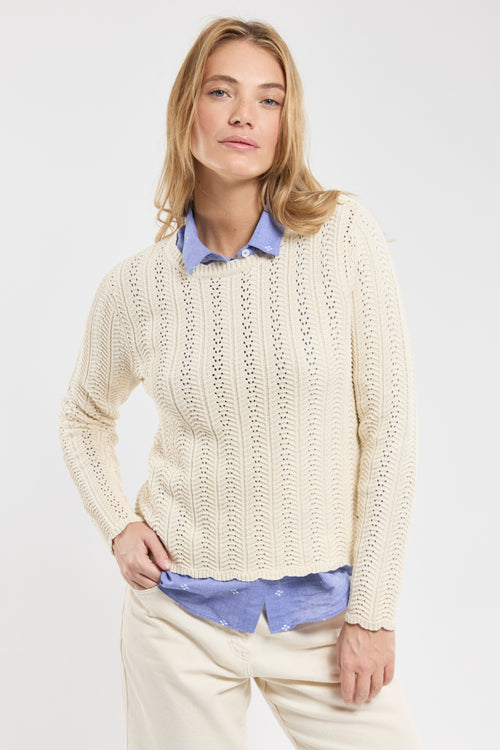 Pull maille ajourée Garance - Armor-lux - 3