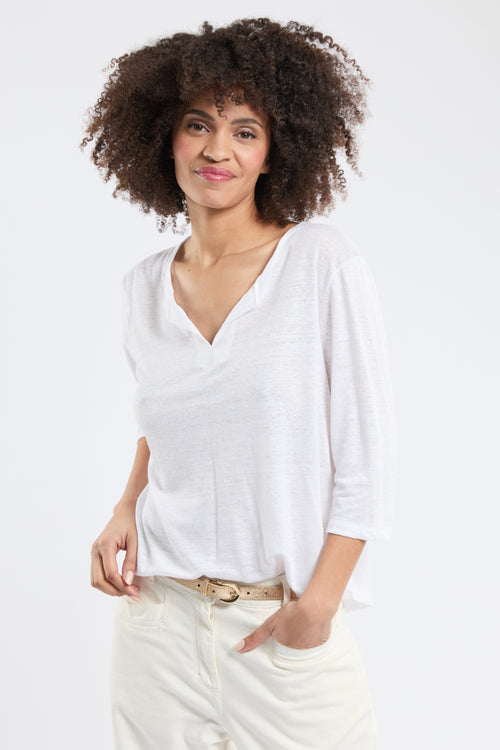 T-shirt manches 3/4 Milo - lin - Armor-lux - 1