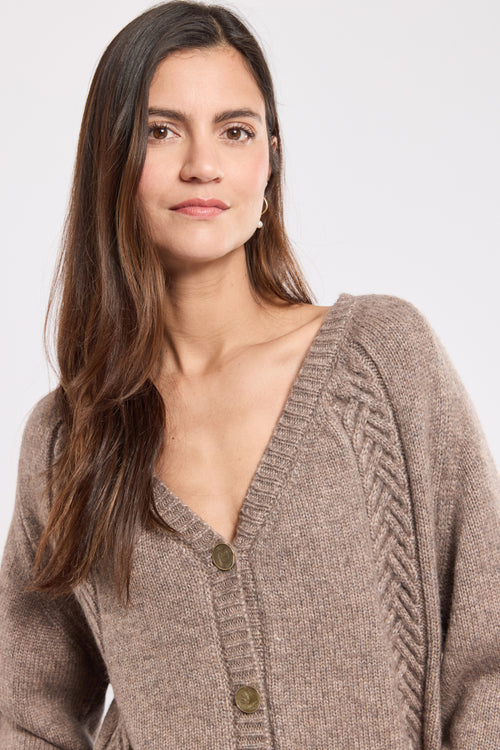 Cardigan boutonné Gaëlle - laine - Armor-lux - 2