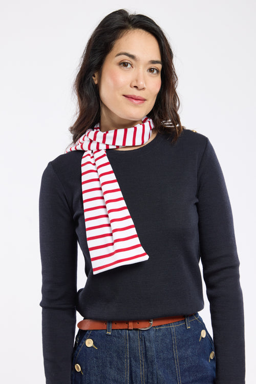 Gestreifter Schal „Pagaie - aus Baumwolle - Armor-lux - 1