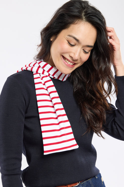 Gestreifter Schal „Pagaie - aus Baumwolle - Armor-lux - 2