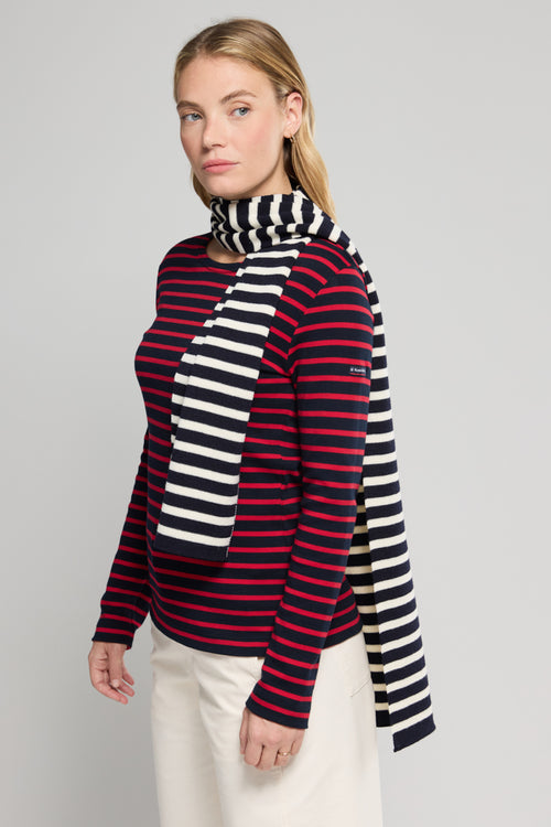 Striped scarf - wool - Armor-lux - 1