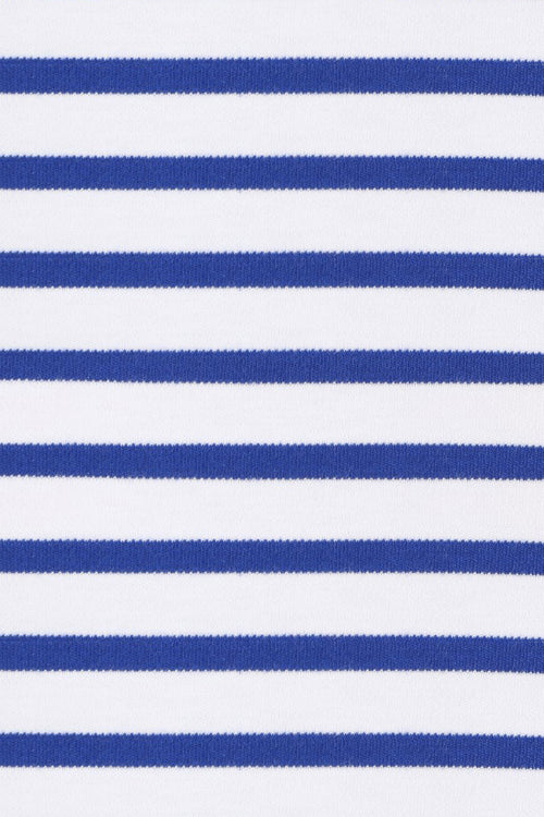 Interlock-Strick mit marineblauen Streifen - Armor-lux - 1