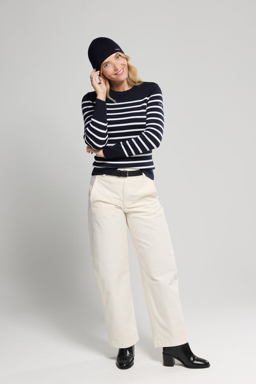 Pull marin rayé Briac - laine mérinos - Armor-lux - 3