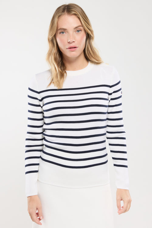 Pull marin rayé Briac - laine mérinos - Armor-lux - 4