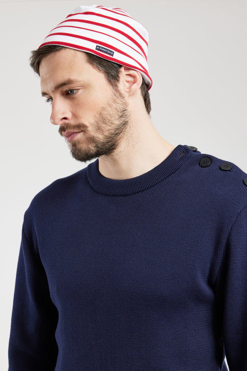 Fisherman Breton striped Beanie - cotton - Armor-lux - 1