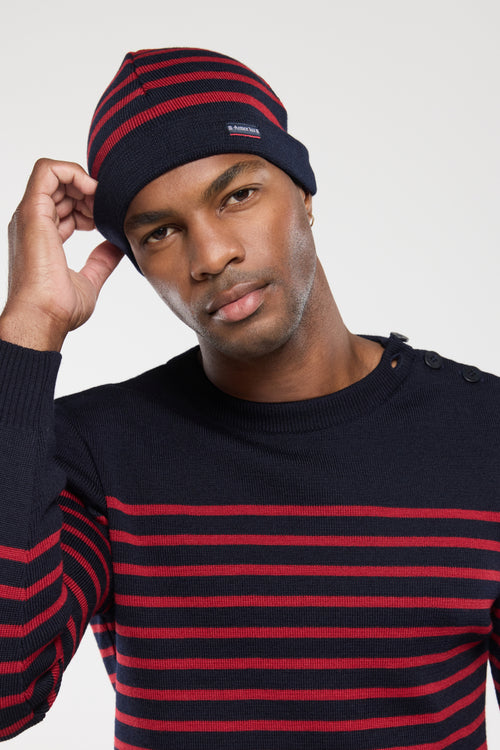 Bonnet rayé Lannion - laine - Armor-lux - 2