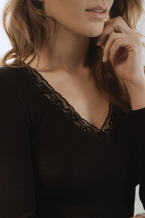 Long sleeved shirt - wool and silk - Armor-lux - 2