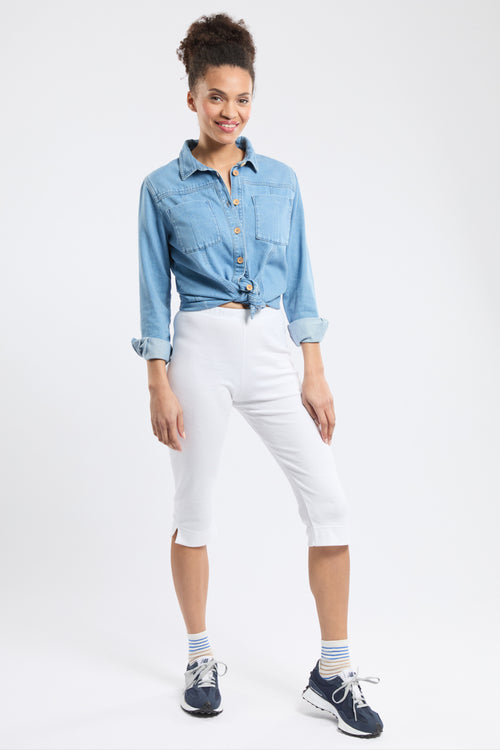 Corsaire Blanc Short Corsaire Femme Le Temps Des Cerises Corsaire