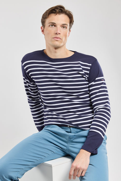 Amiral Long sleeve Breton striped shirt - Armor-lux - 1