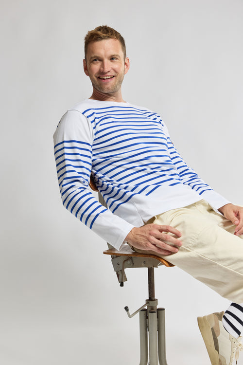 Amiral Long sleeve Breton striped shirt - cotton - Armor-lux - 1