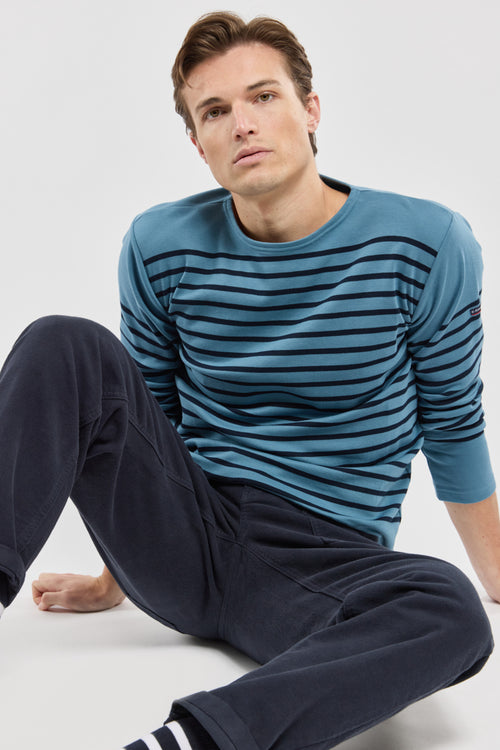 Amiral thick cotton Breton striped shirt - Armor-lux - 5