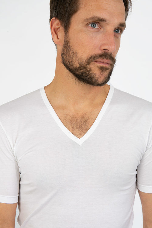 V-neck T-shirt - lightweight cotton - Armor-lux - 2