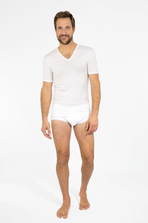 V-neck T-shirt - lightweight cotton - Armor-lux - 4