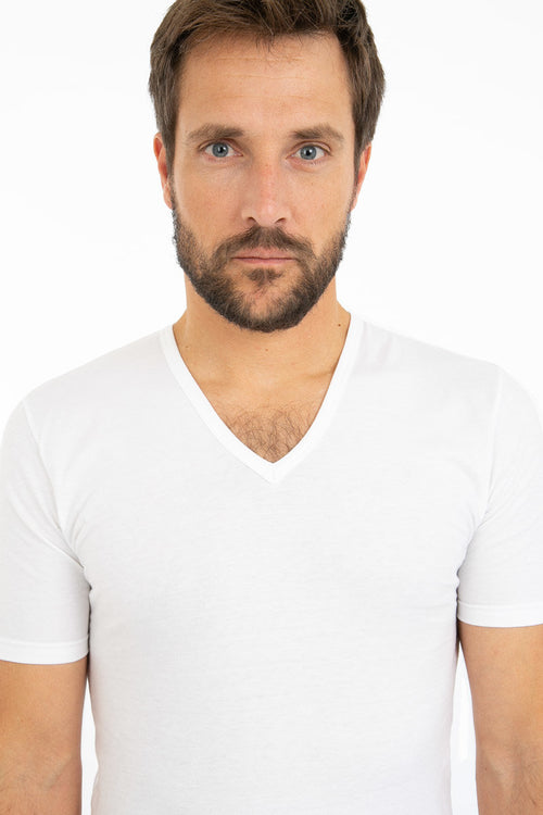 V-neck T-shirt - lightweight cotton - Armor-lux - 2