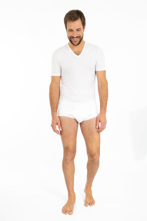 V-neck T-shirt - lightweight cotton - Armor-lux - 4
