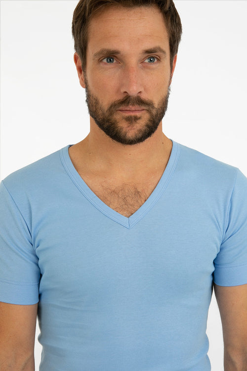 V-neck T-shirt - cotton - Armor-lux - 2