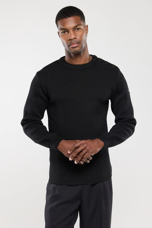 Pull marin uni Fouesnant - laine - Armor-lux - 1