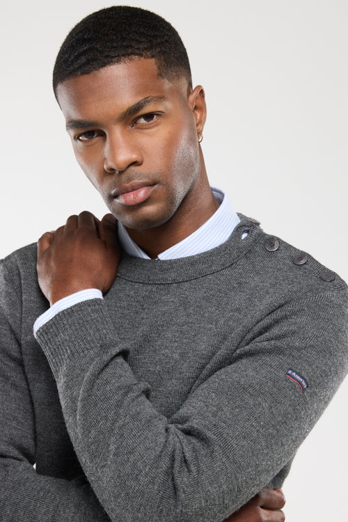 Pull marin uni Fouesnant - laine - Armor-lux - 2