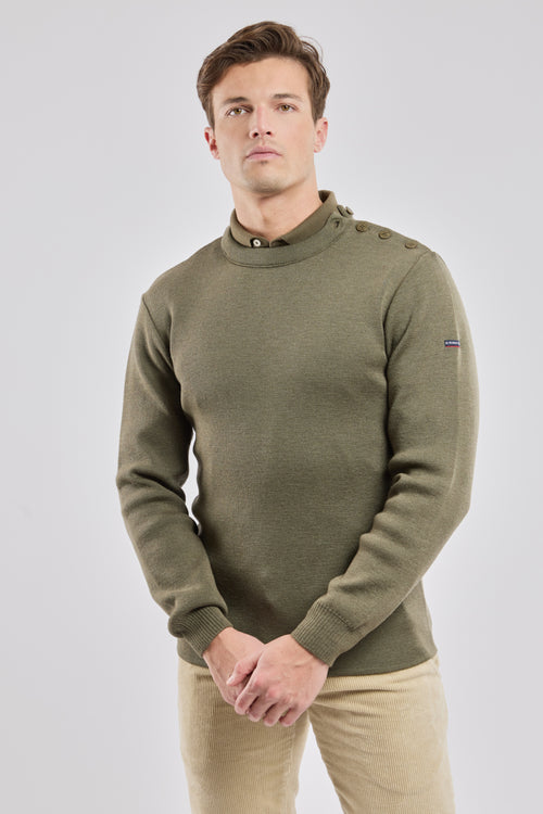 Fouesnant einfarbiger Marinepullover - Wolle - Armor-lux - 1