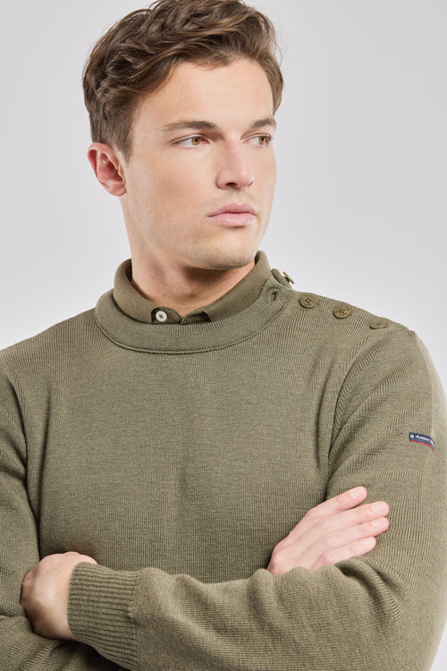 Fouesnant einfarbiger Marinepullover - Wolle - Armor-lux - 3