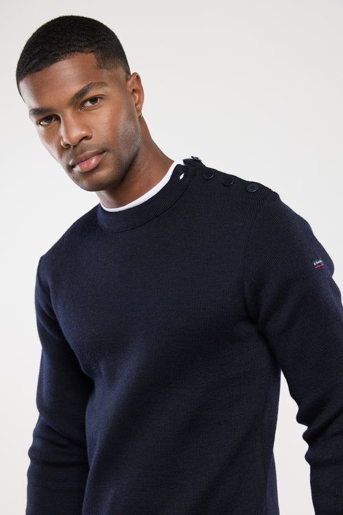 Pull marin uni Fouesnant - laine - Armor-lux - 2
