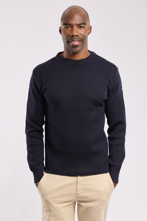 Pull marin uni Fouesnant - laine - Armor-lux - 1