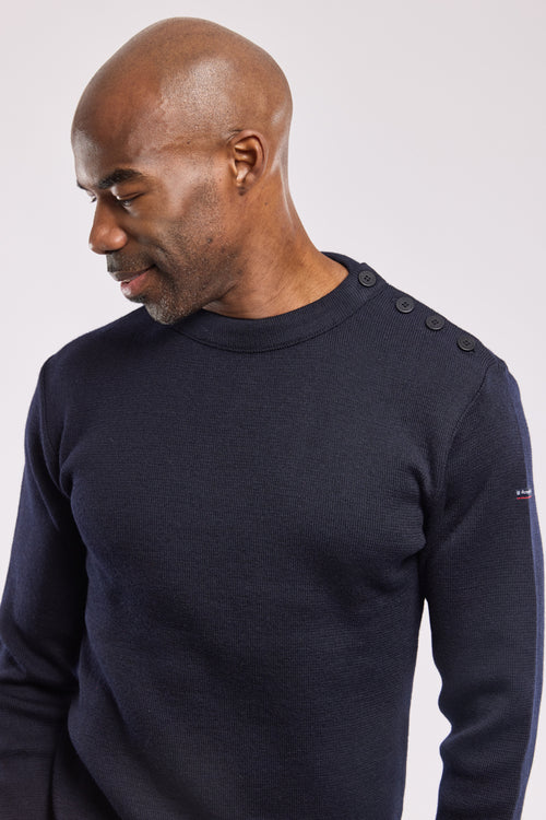 Pull marin uni Fouesnant - laine - Armor-lux - 4
