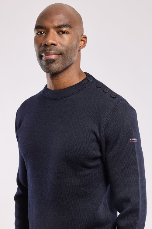Pull marin uni Fouesnant - laine - Armor-lux - 2