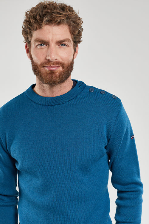 Einfarbiger Matrosenpullover „Fouesnant“ – Wolle - Armor-lux - 2