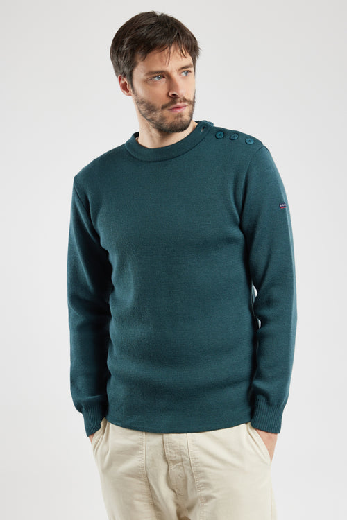 Fouesnant plain navy jumper - wool - Armor-lux - 4