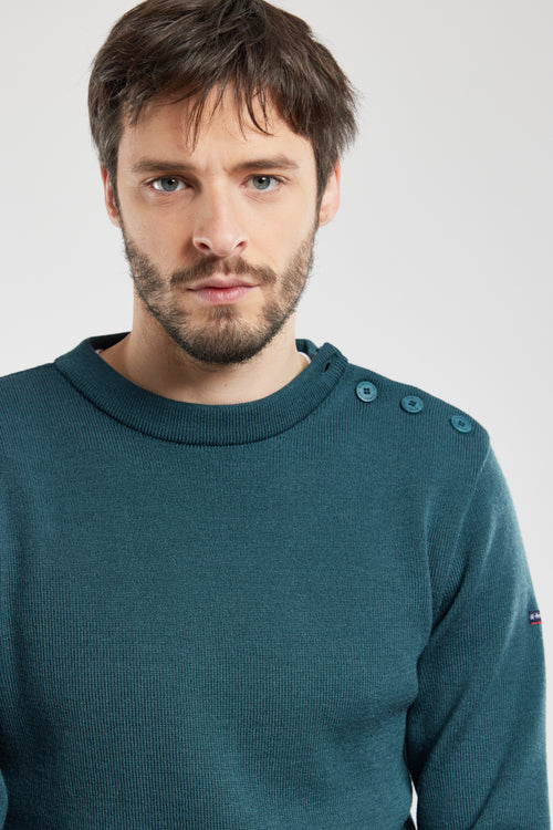 Fouesnant plain navy jumper - wool - Armor-lux - 2