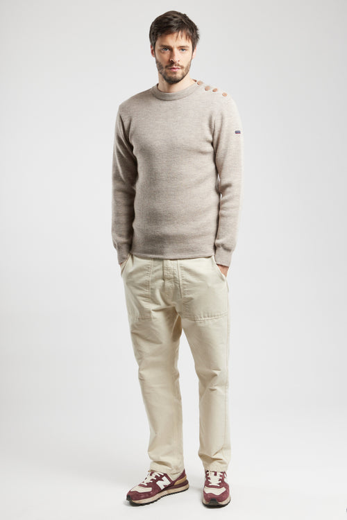 Fouesnant plain navy jumper - wool - Armor-lux - 3