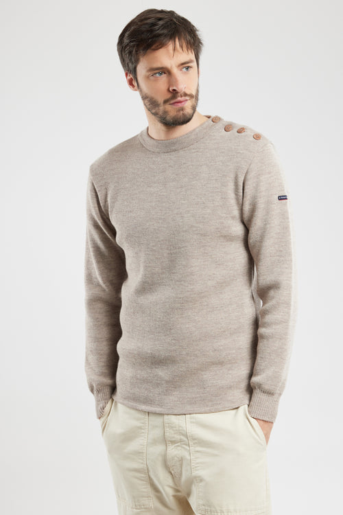 Fouesnant plain navy jumper - wool - Armor-lux - 1