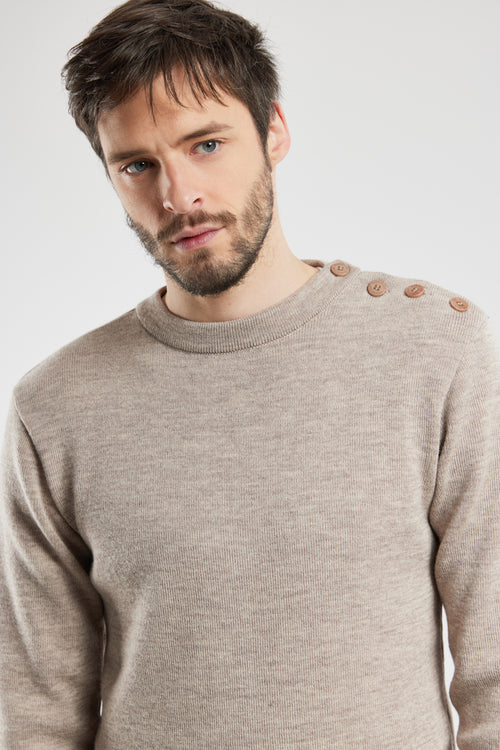 Fouesnant plain navy jumper - wool - Armor-lux - 2