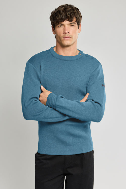 Fouesnant einfarbiger Marinepullover - Wolle - Armor-lux - 2