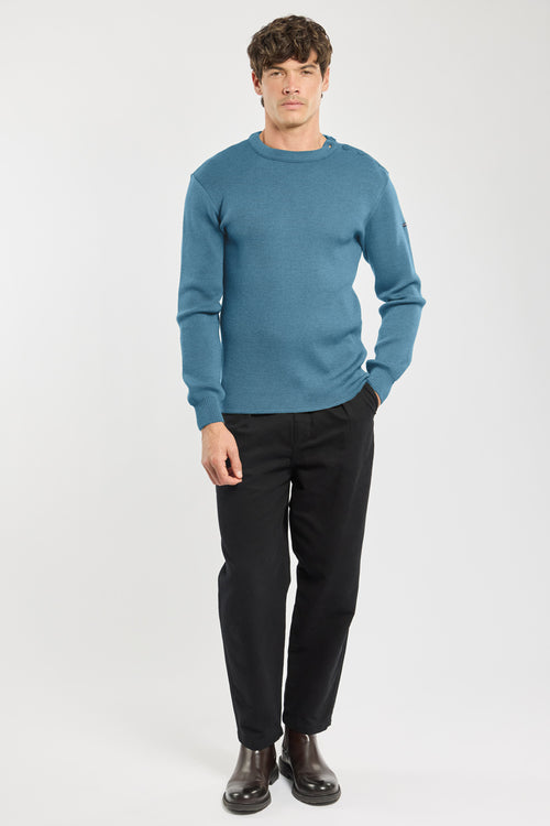 Fouesnant einfarbiger Marinepullover - Wolle - Armor-lux - 3
