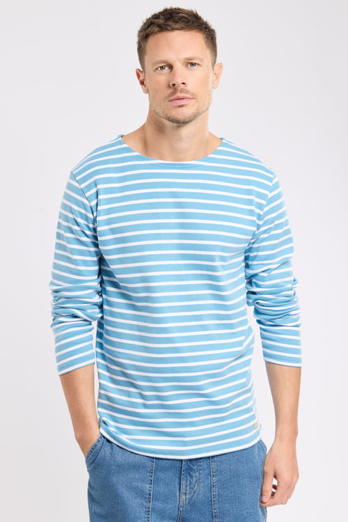 Houat striped shirt - thick cotton - Armor-lux - 1