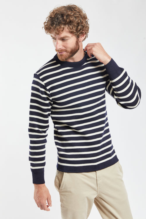 Pull marin rayé Fouesnant - laine - Armor-lux - 1