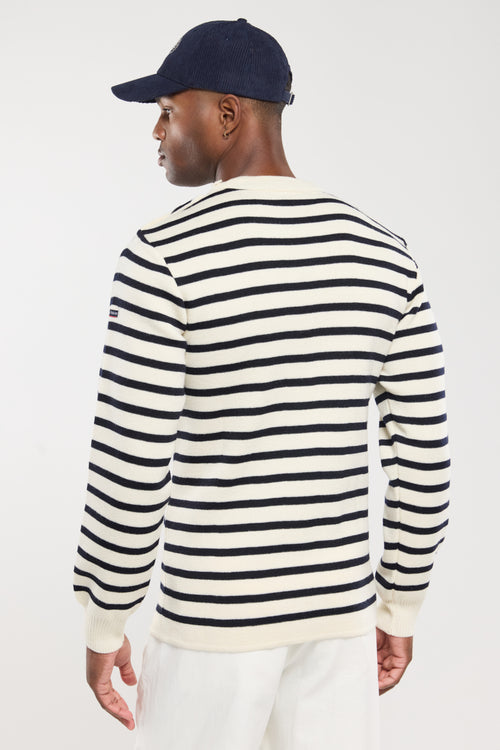 Pull marin rayé Fouesnant - laine - Armor-lux - 4
