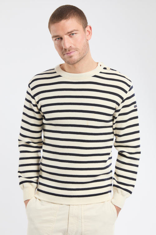 Pull marin rayé Fouesnant - laine - Armor-lux - 4
