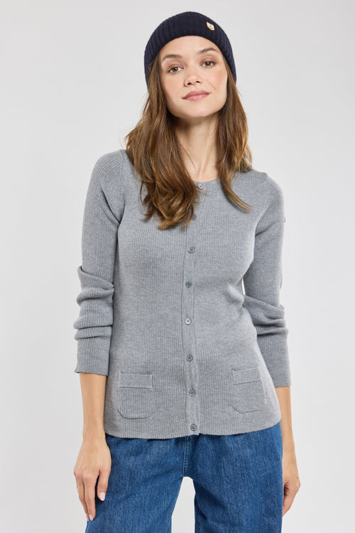 Strickjacke „Gaïa“ mit Knöpfen – Wolle - Armor-lux - 6